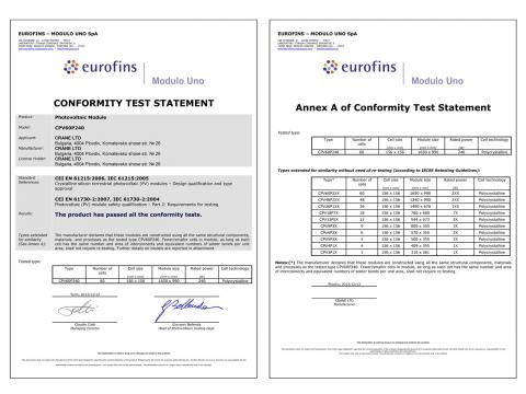 CONFORMITY TEST STATEMENT - CRANE - poly