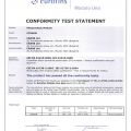 Crane conformity test statement